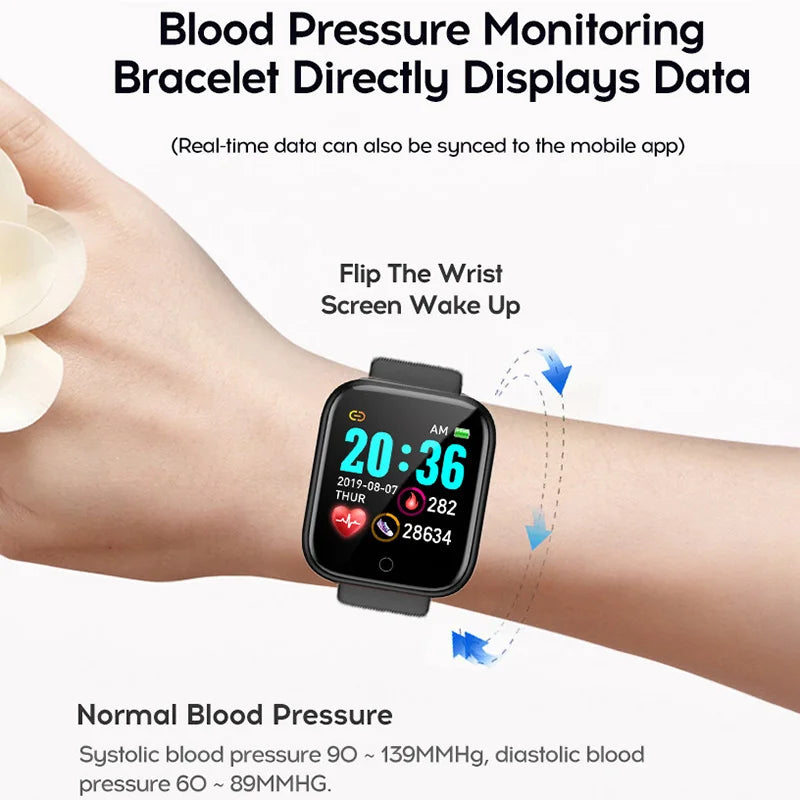 Digital Watch Series 7 Men Women Smart Watch Heart Rate Calories Fitness Tracker i7 Smartwatches for Apple Android Y68 Pro